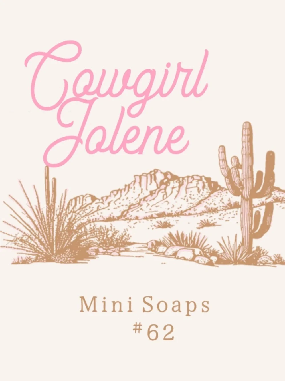 Cowgirl Jolene mini soap jar